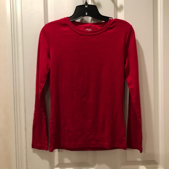 Cherokee Girls XL Red Long Sleeve Tee - Picture 1 of 3